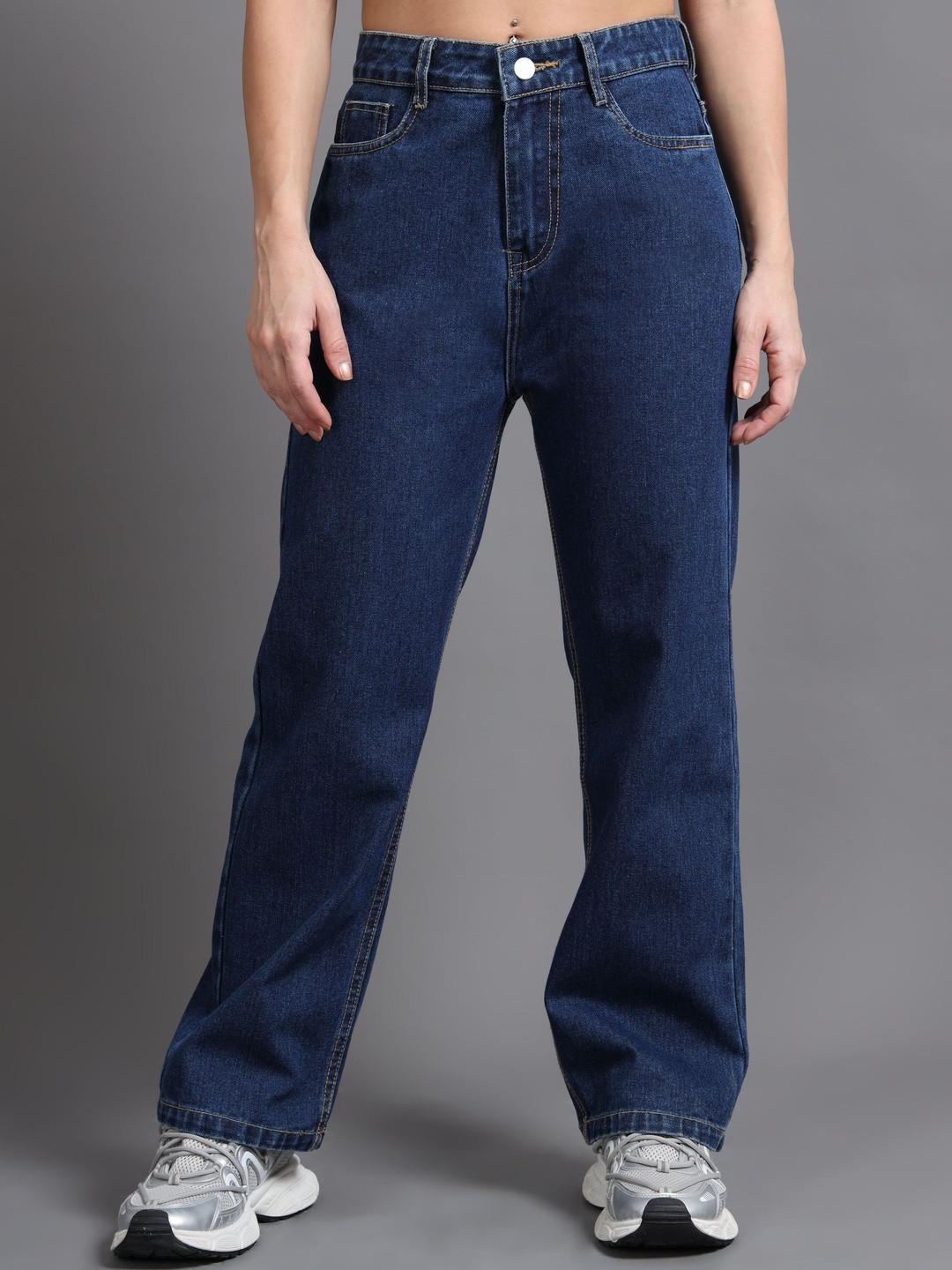 Kolor Fusion Women Baggy Fit Mid-Rise Jeans