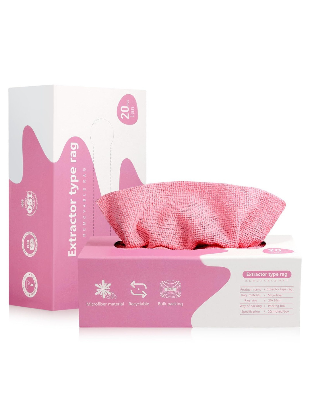 ARPANA BRIGHT Pack of 20 Microfibre Reusable Cleaning Cloths