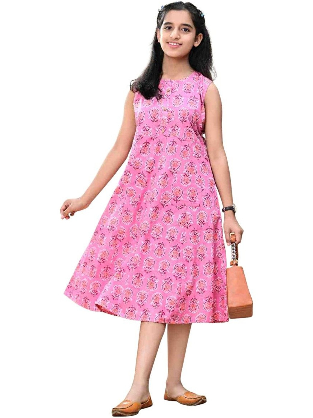 DMP FASHION Floral Print Cotton Top