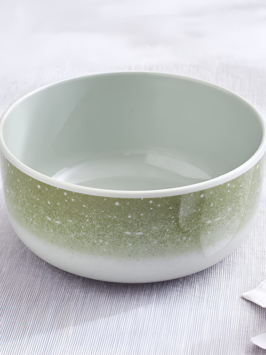 Home Centre Meadows Reactive  Green Melamine Easy To Clean Serving Bowl