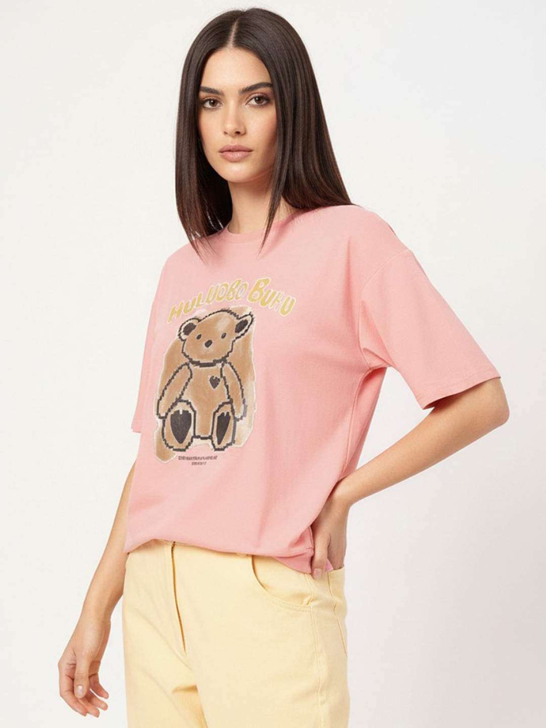 DressBerry Bunny Buddy Looks Printed T-shirt