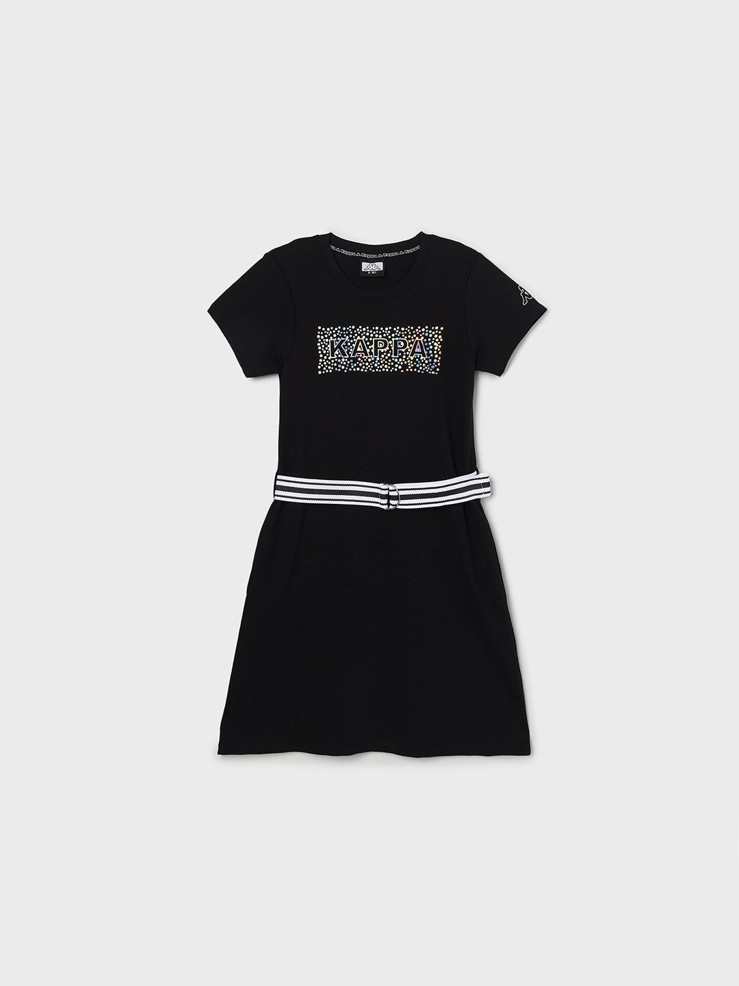Kappa Girls Brand Logo Printed T-shirt Midi Dress