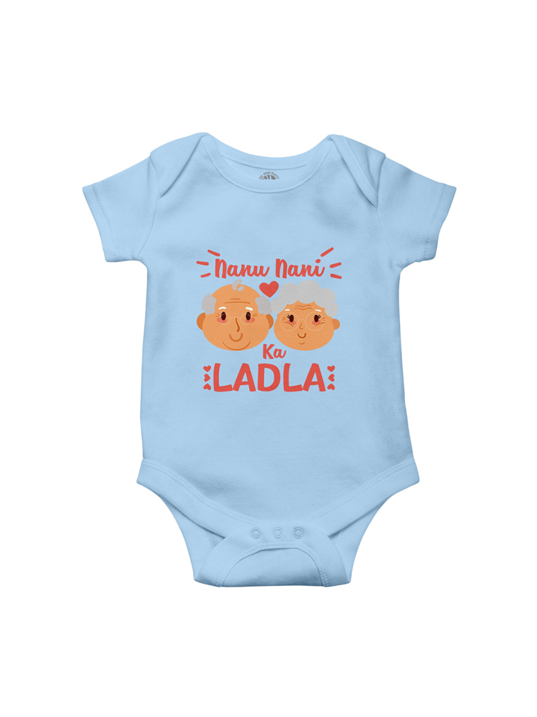 THE PRINT PLATTER Kids Nanu Nani Ka Ladla Printed Cotton Envelope Neck Bodysuit