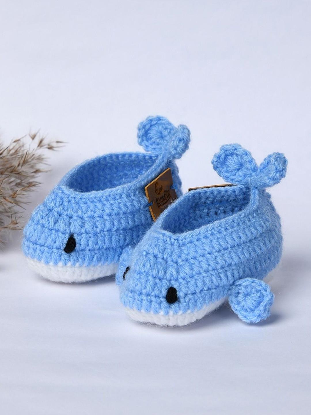 FUNKRAFTS Kids Handmade Pure Wool Crochet Booties