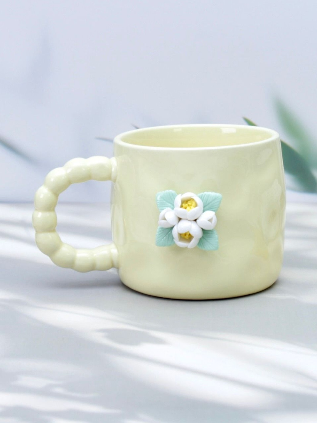 peppy little things Yellow Jasmine Ceramic Coffee Mug