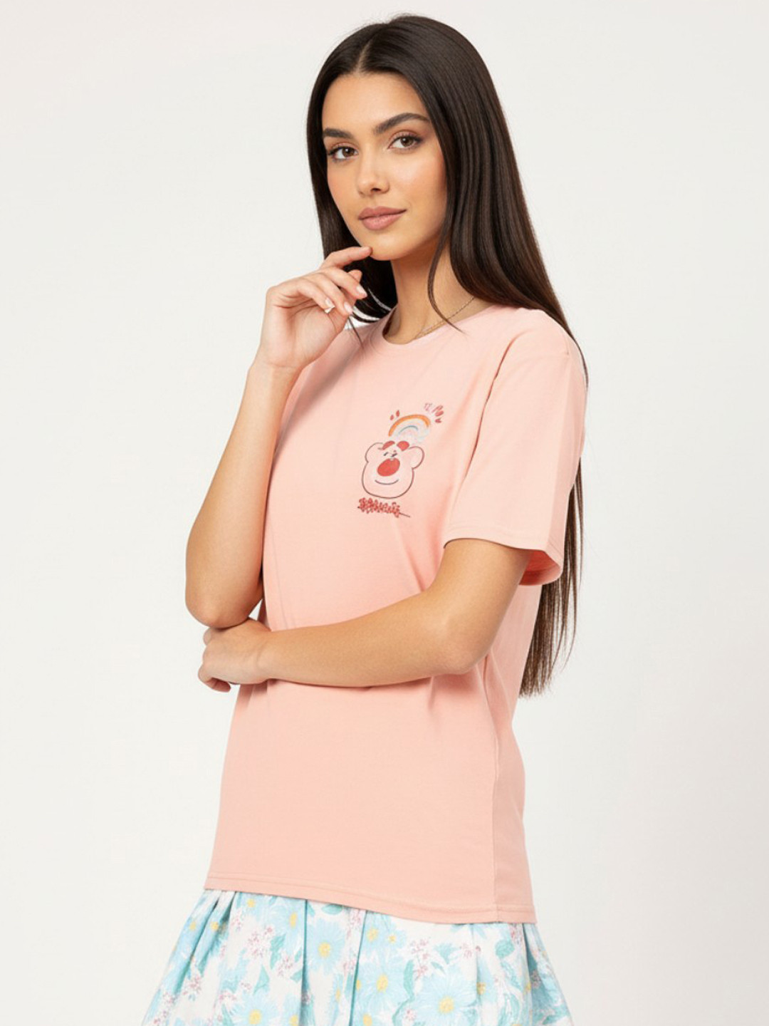 DressBerry Cuddly Classics Sketchy Chic Printed T-shirt