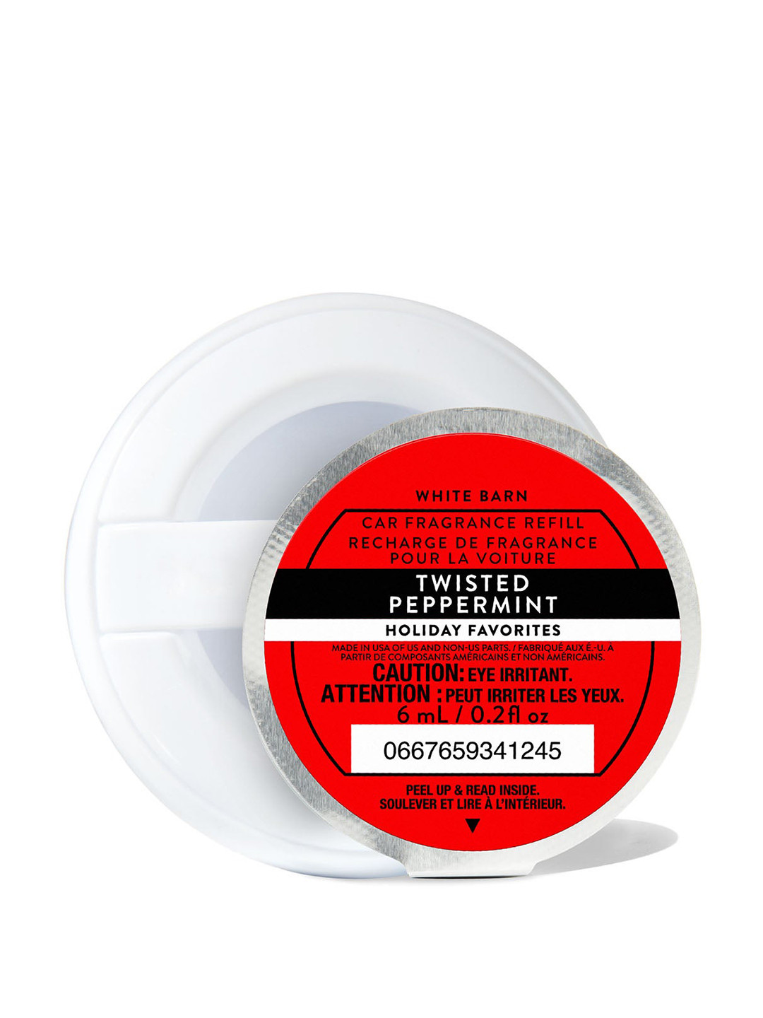 Bath & Body Works Twisted Peppermint Car Fragrance Refill - 6 ml