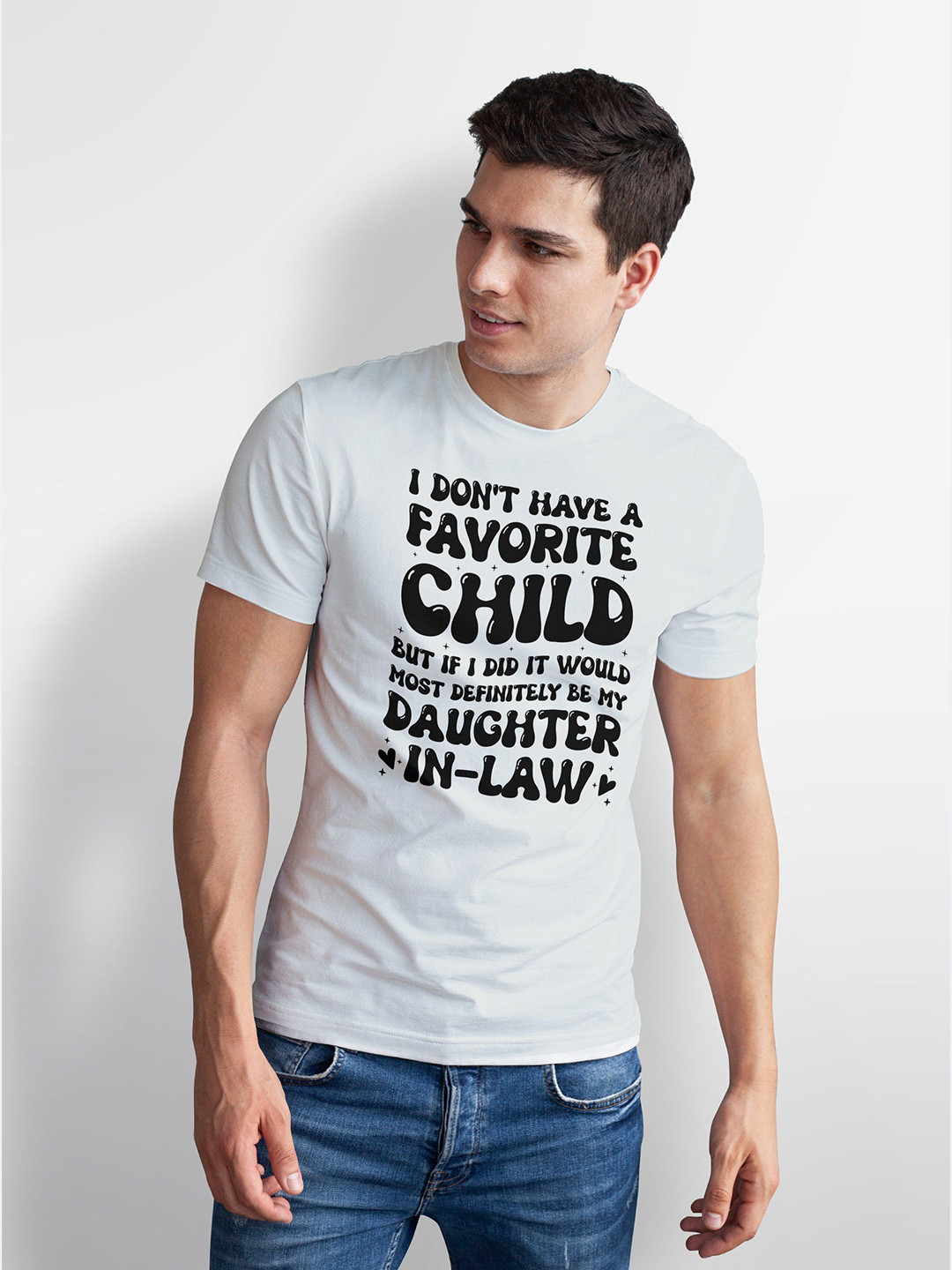 Seekbuylove Men Bio Finish Favorite Daughter In Law Pure Cotton T-shirt