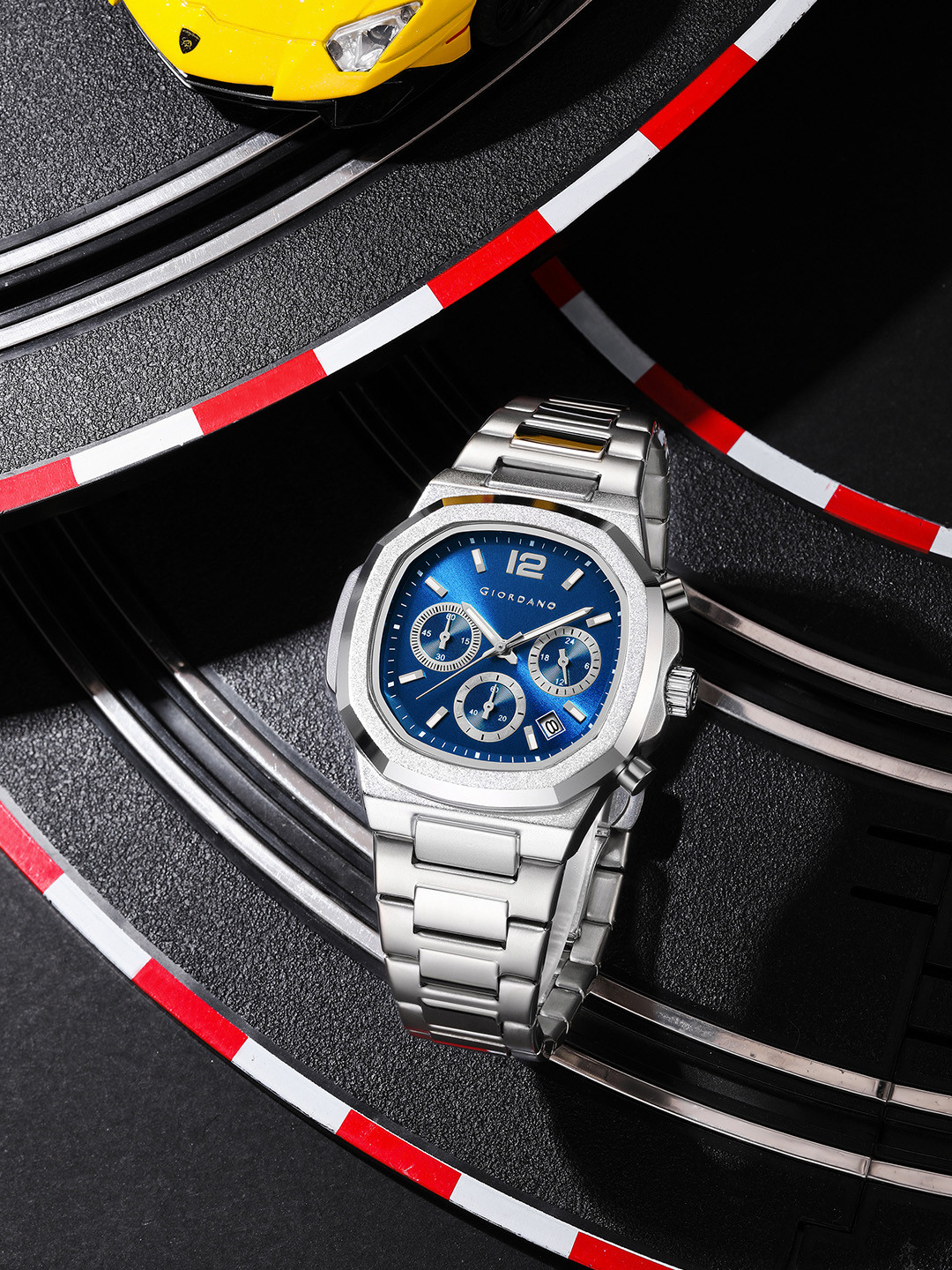 GIORDANO Men Dial & Stainless Steel Straps Watch GZ-50148-22