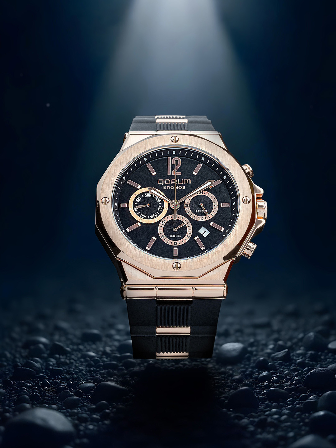 QORUM INDIA Men Embellished Dial Analogue Chronograph Watch G131