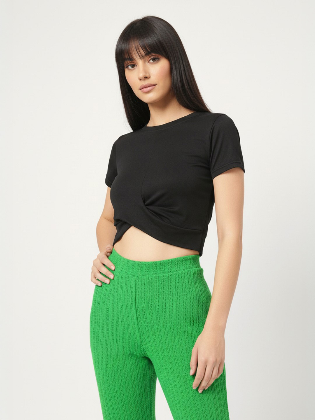 DressBerry Bold & Lovely Twisted Crop Top