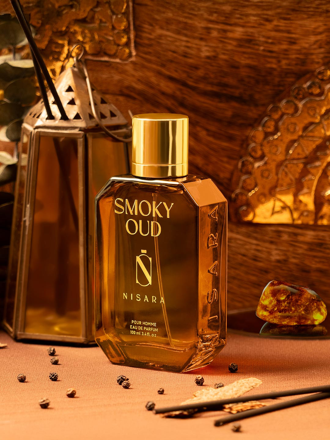 NISARA Men Smoky Oud Long Lasting Eau De Parfum - 100ml