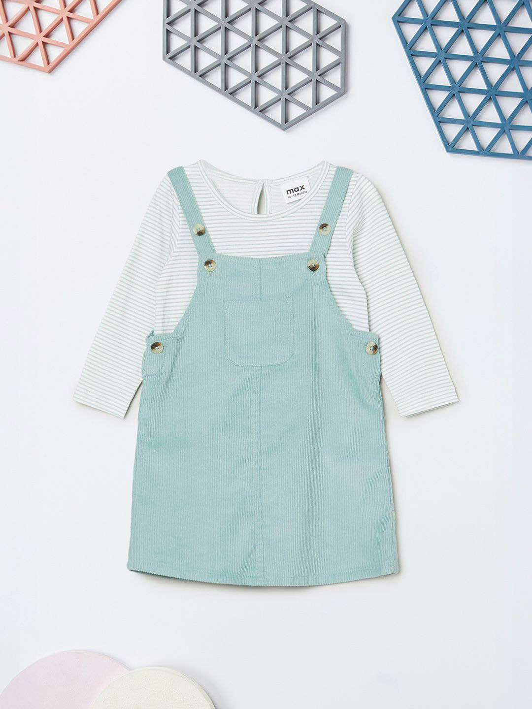 max Shoulder Straps Pinafore Dress With Utility Pockets