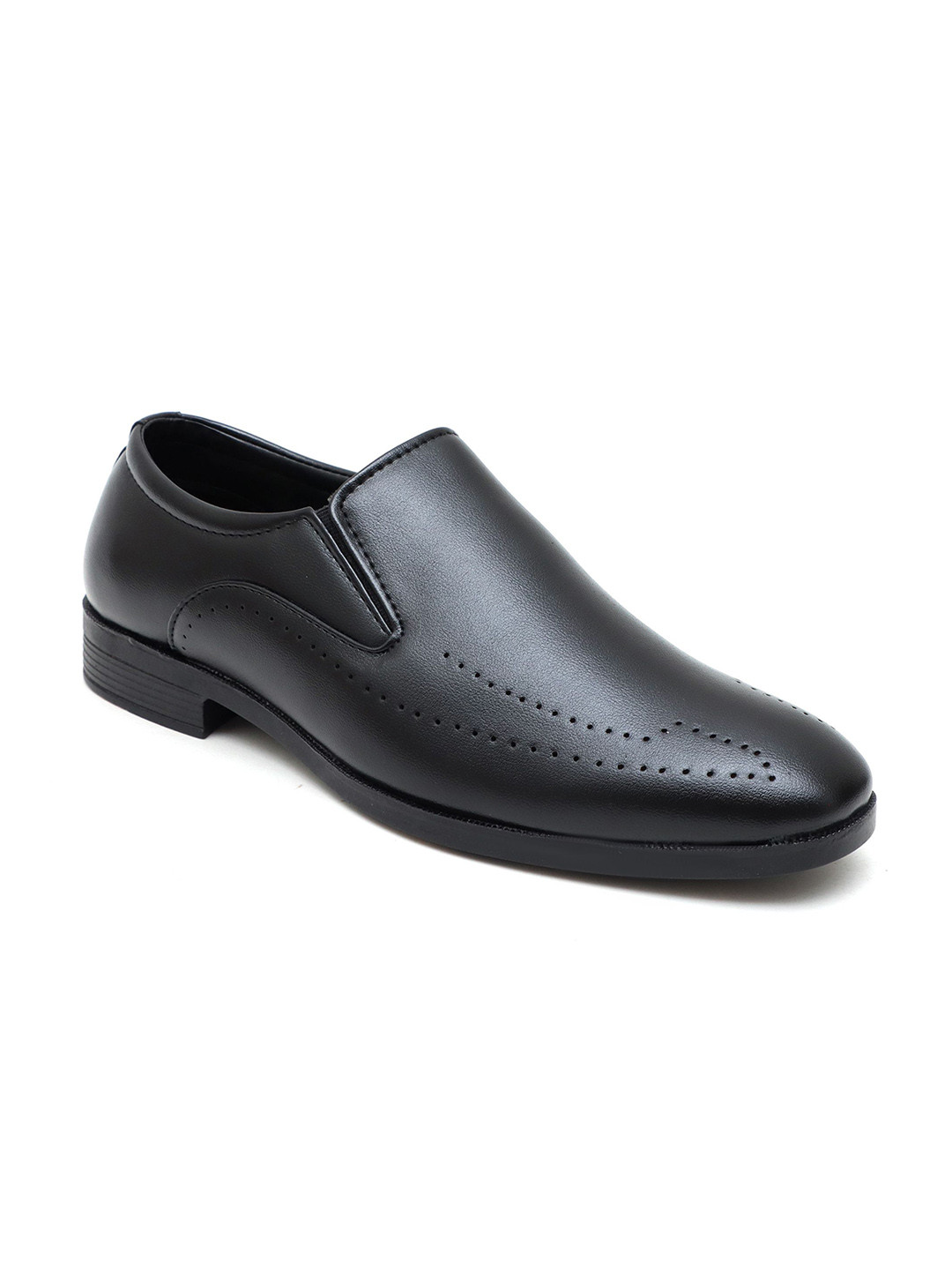 SHUAN Men Round Neck Formal Slip Ons