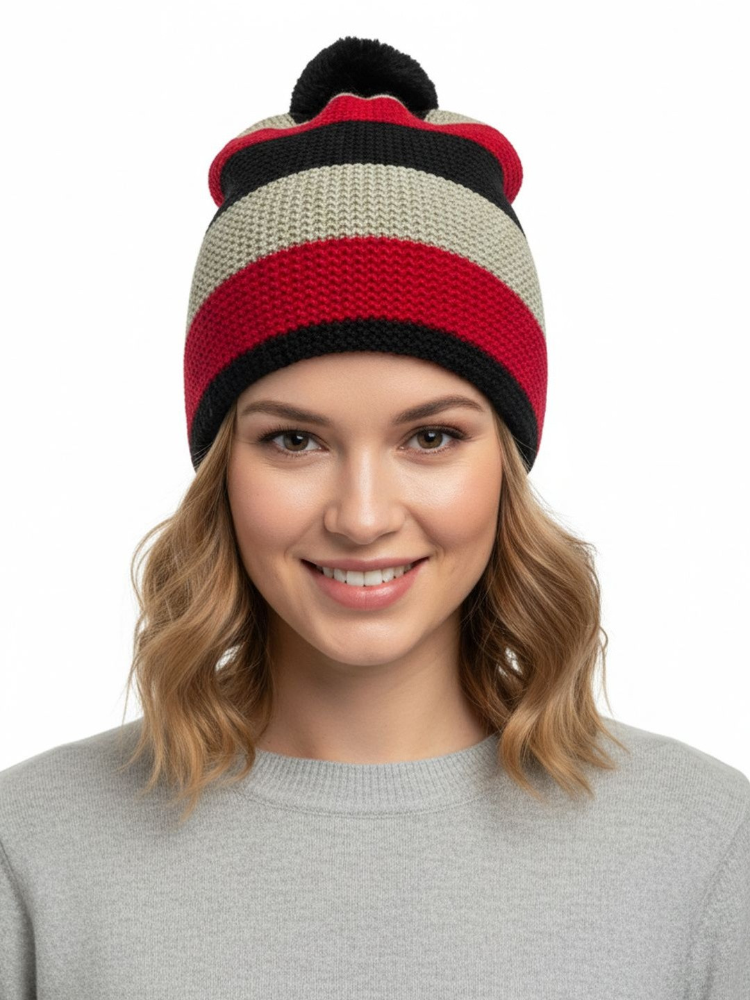 Moda Rapido Women Multicoloured Wool Caps
