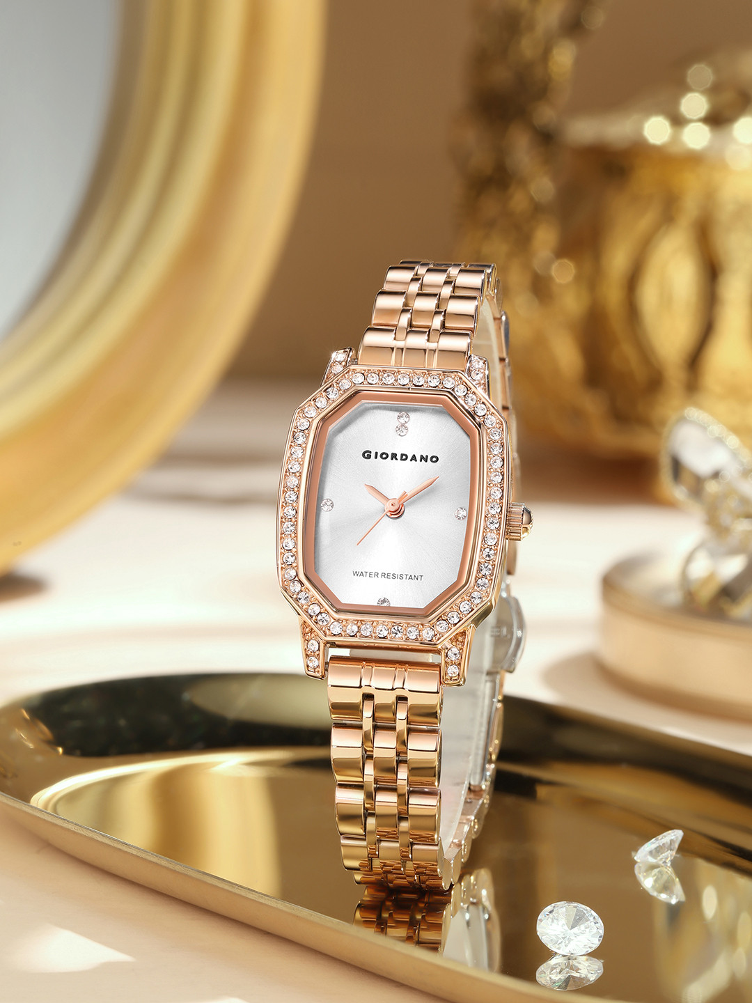 GIORDANO Women Dial & Stainless Steel Straps Watch GZ-60114-44