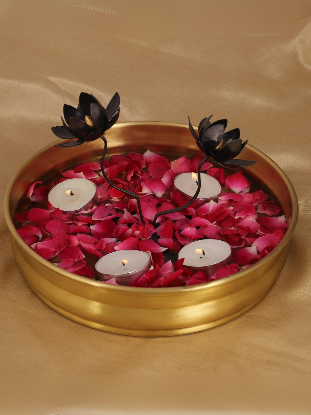 Kreative Arts Lotus Flower Brass Decorative Bowl