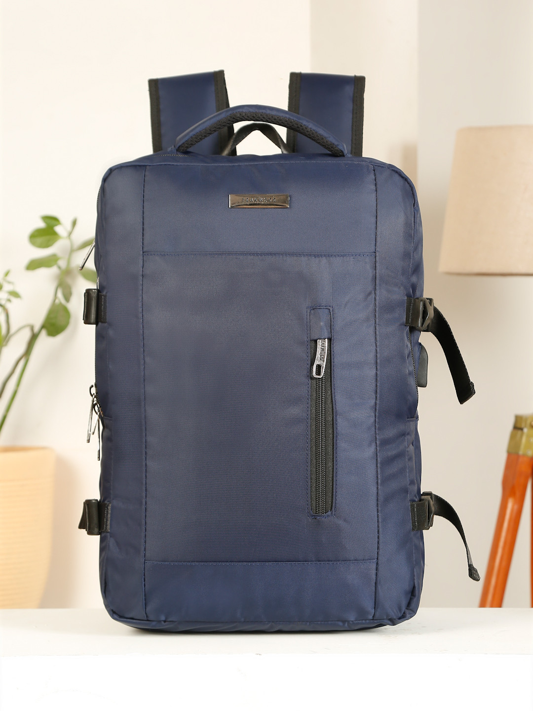 Teakwood Leathers Men Backpack With USB Charging Port