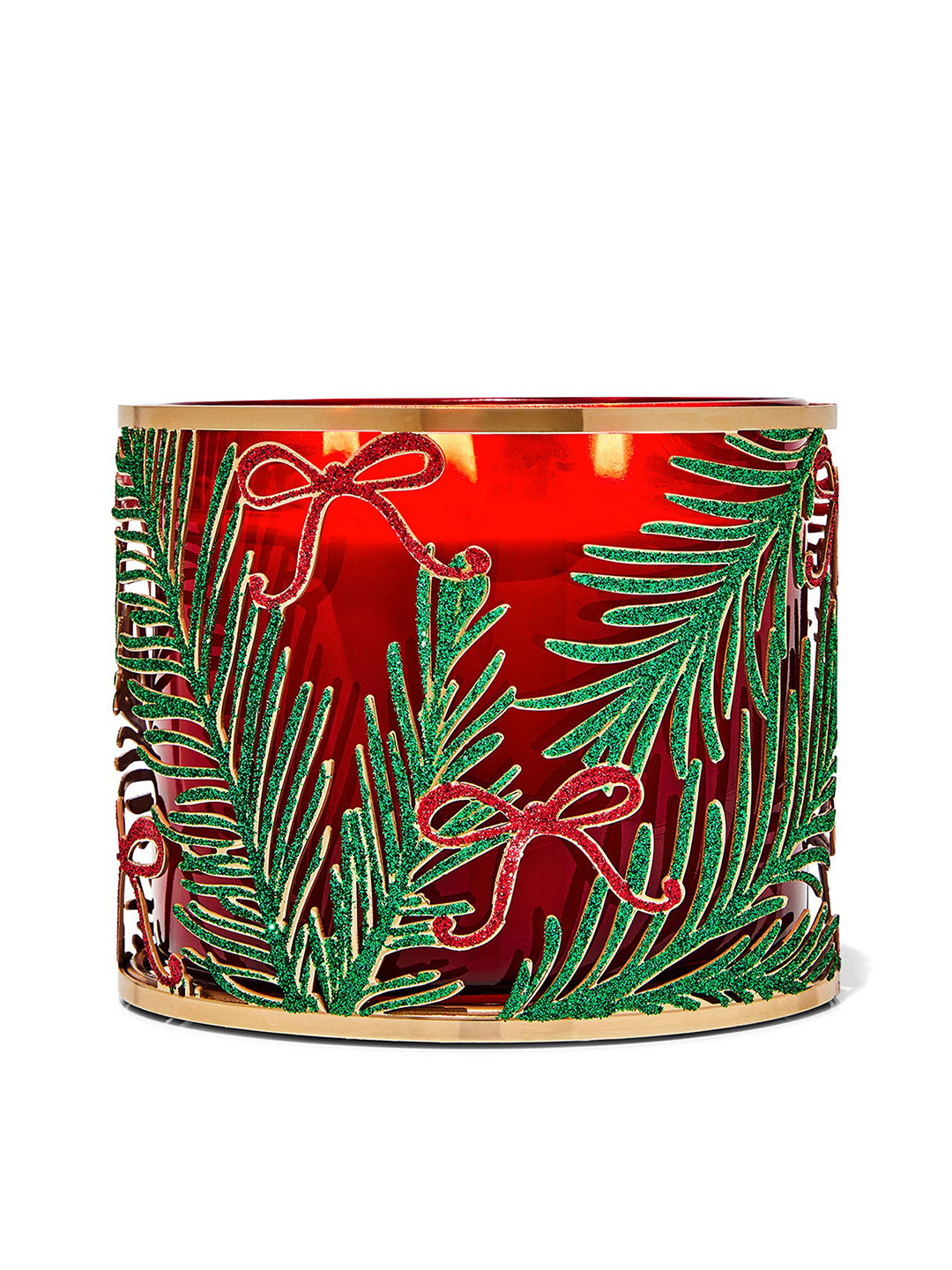 Bath & Body Works Garland Bows 3-Wick Candle Holder
