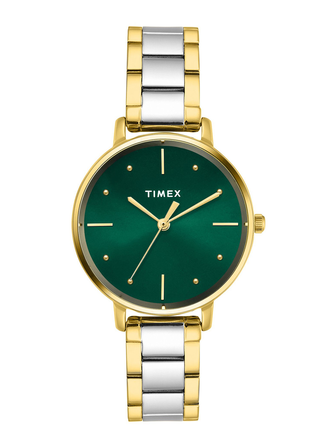 Timex Trendline Round 21mm Green Dial Analog Women Watch - TWEL15830