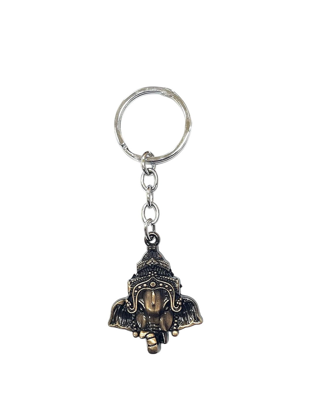 AUGEN Stainless Steel Lord Ganesha Key chain