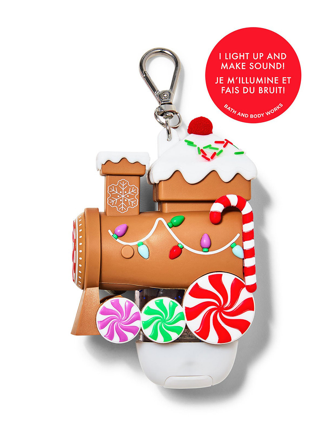 Bath & Body Works Light-up and Sound-making Gingerbread Train PocketBac Holder