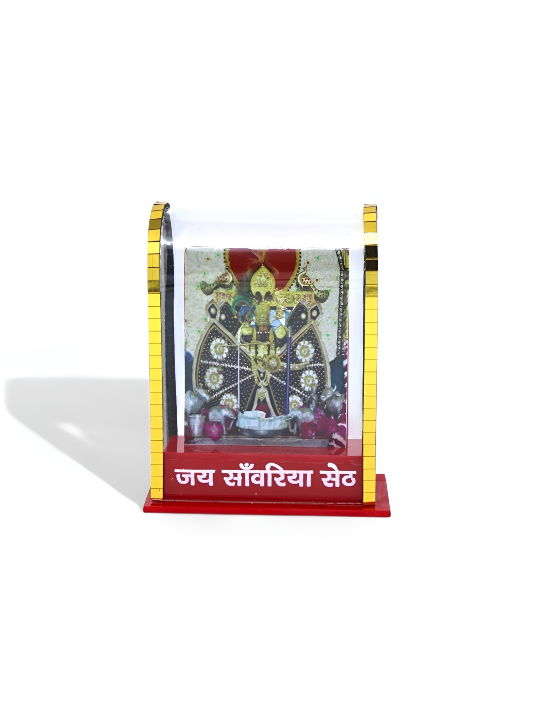 Adhvik Cabinet Brown Lord Sawaliya Seth Maharaj Religious Idol Showpiece