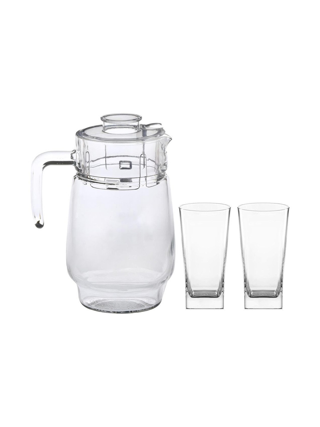 1ST TIME Water Storage Jugs Transparent 3 Pieces Dishwasher Safe Water Jugs