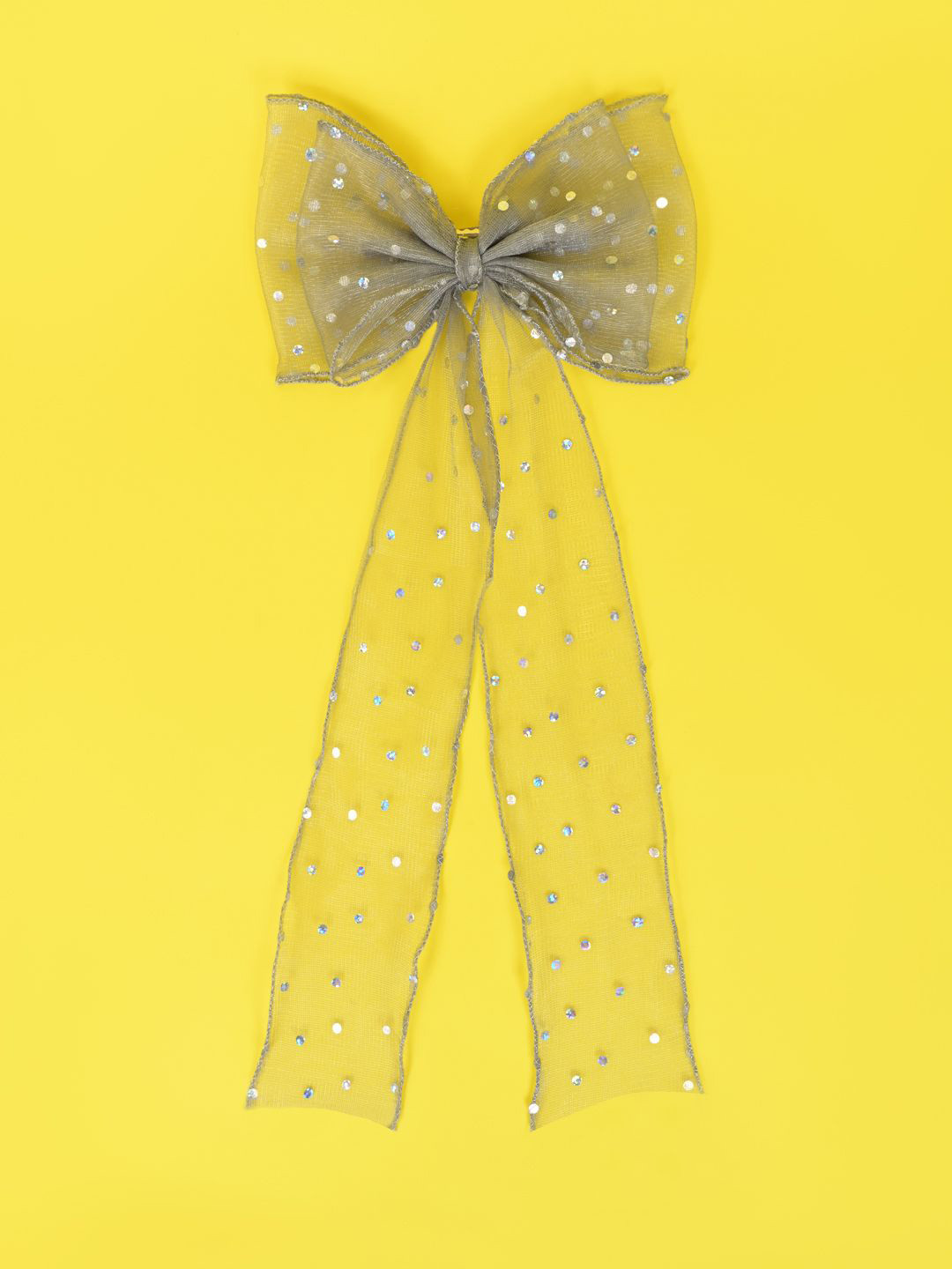 Aye Candy Girls Rhinestone  Dangler Bow Alligator Hair Clip