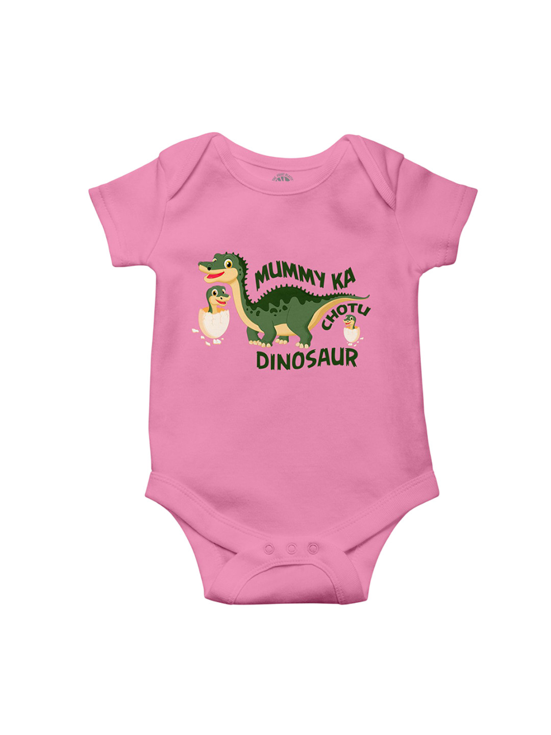 THE PRINT PLATTER Infants Mummy Ka Dinosaur Printed Cotton Bodysuit