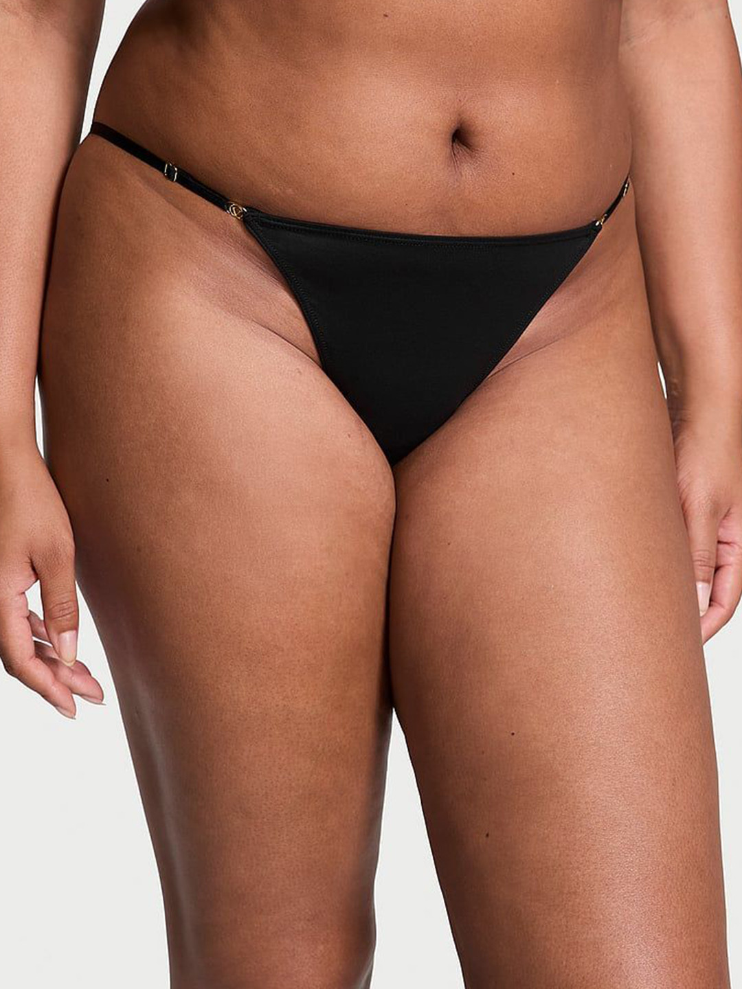 Victoria's Secret Women Low-Rise High-Leg Adjustable String Thongs Briefs