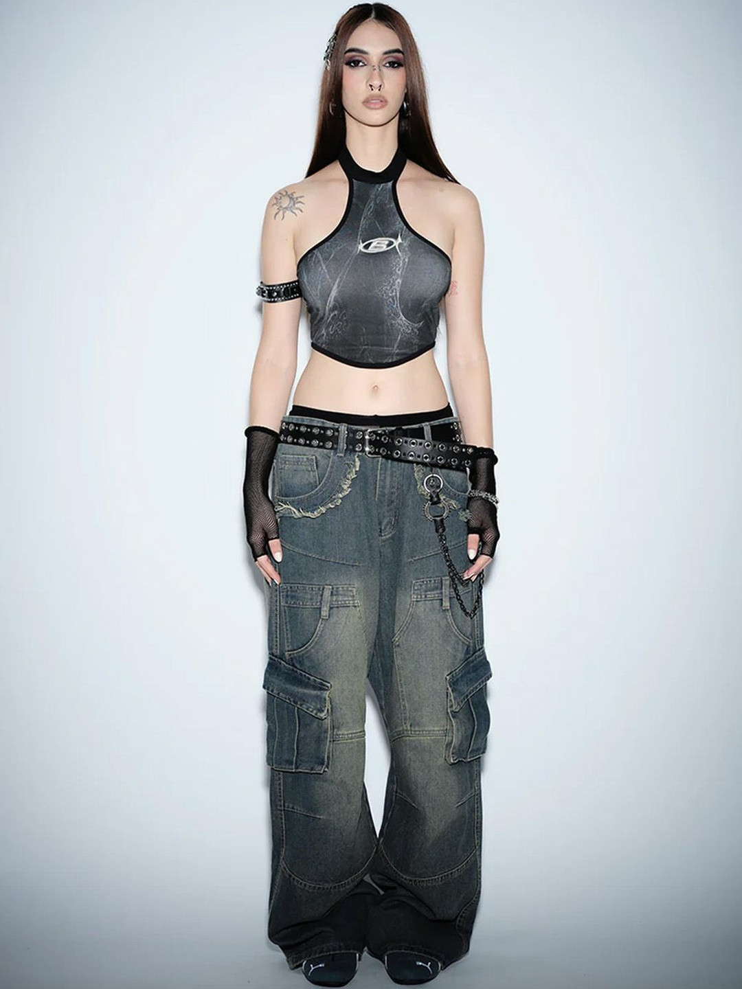 Bonkers Corner Women Webline Halter Neck Top