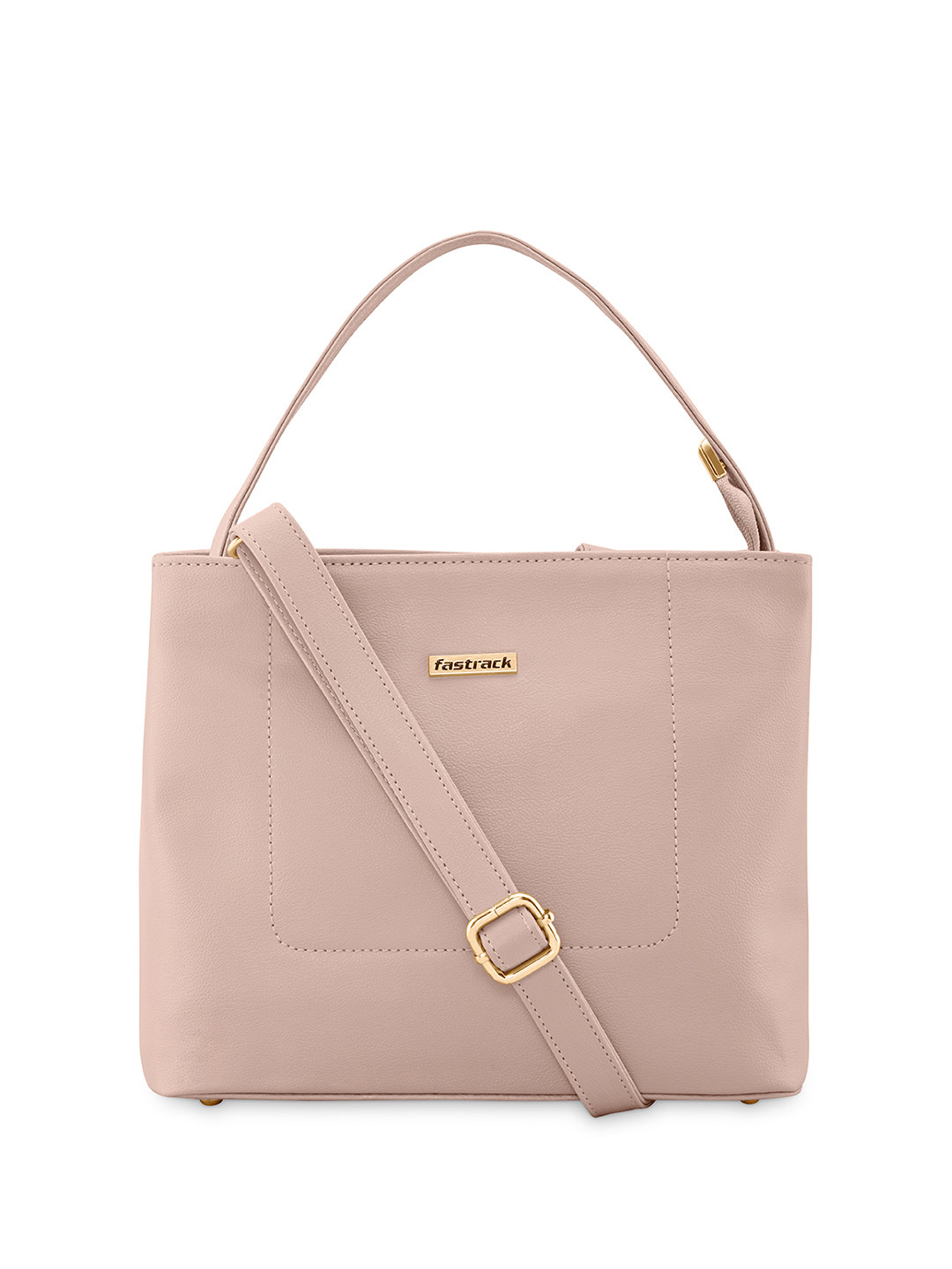 Fastrack Pink Structured Satchel