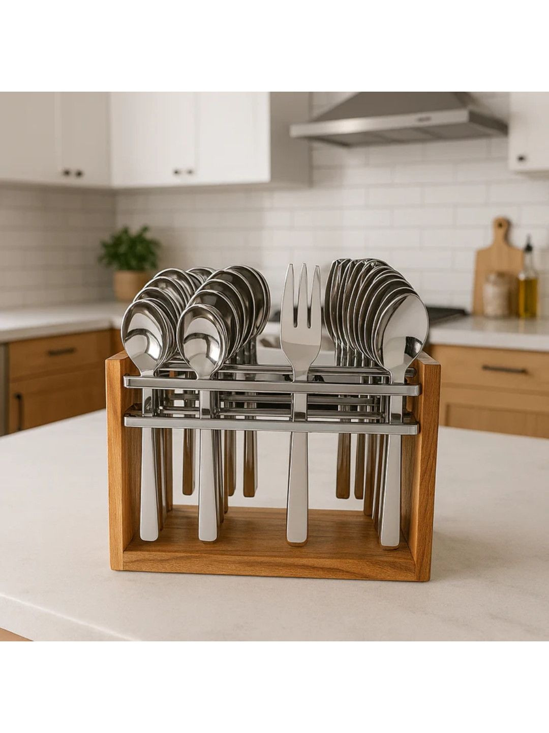 DeoDap 24-Piece Stainless Steel Cutlery Set