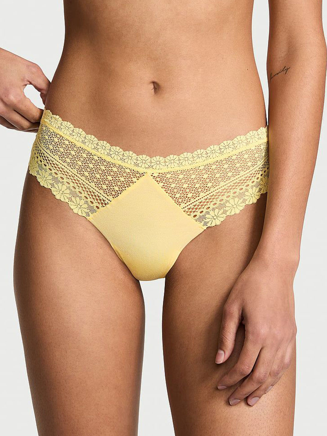 Victoria's Secret No-Show Floral Self-Designed Low Rise Thongs Briefs