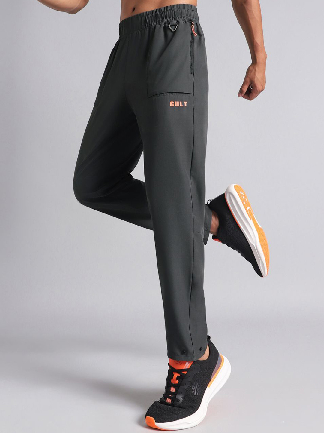 CULT Men's Dark Grey City Commuter Trackpants