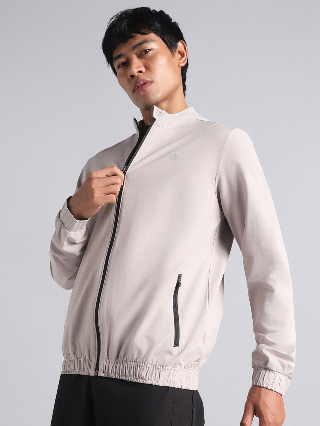 CULT Men Grey Run Impact Lightweight Jacket
