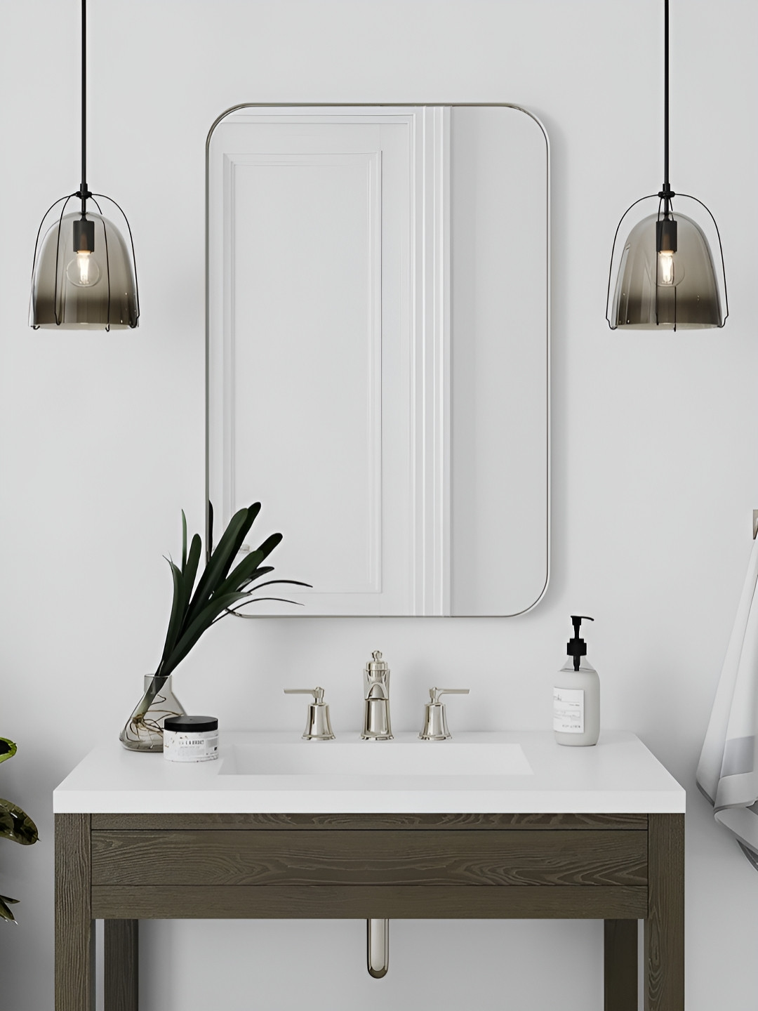 Art Street Transparent Wall Mount Rectangular Mirror