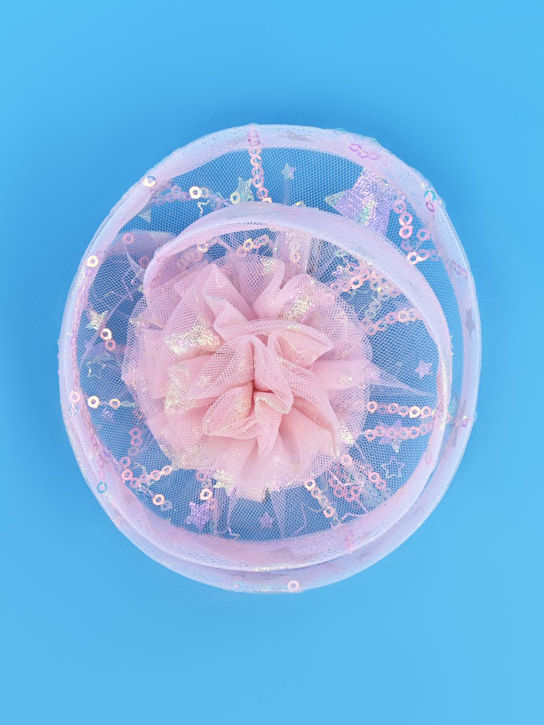 Aye Candy Girls Sequins Hat Design on Aligator Clip