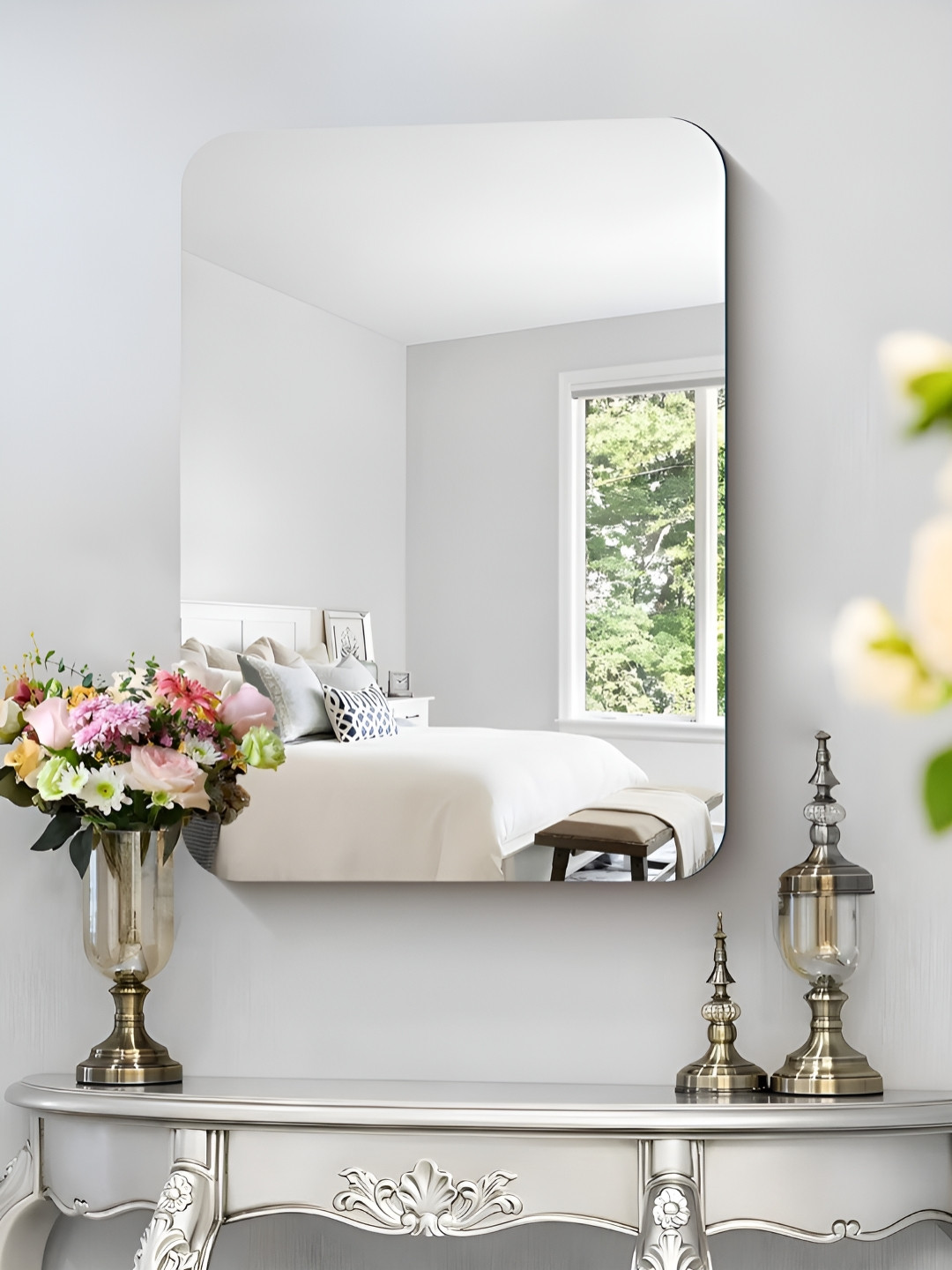 Art Street Transparent Wall Mount Rectangular Mirror