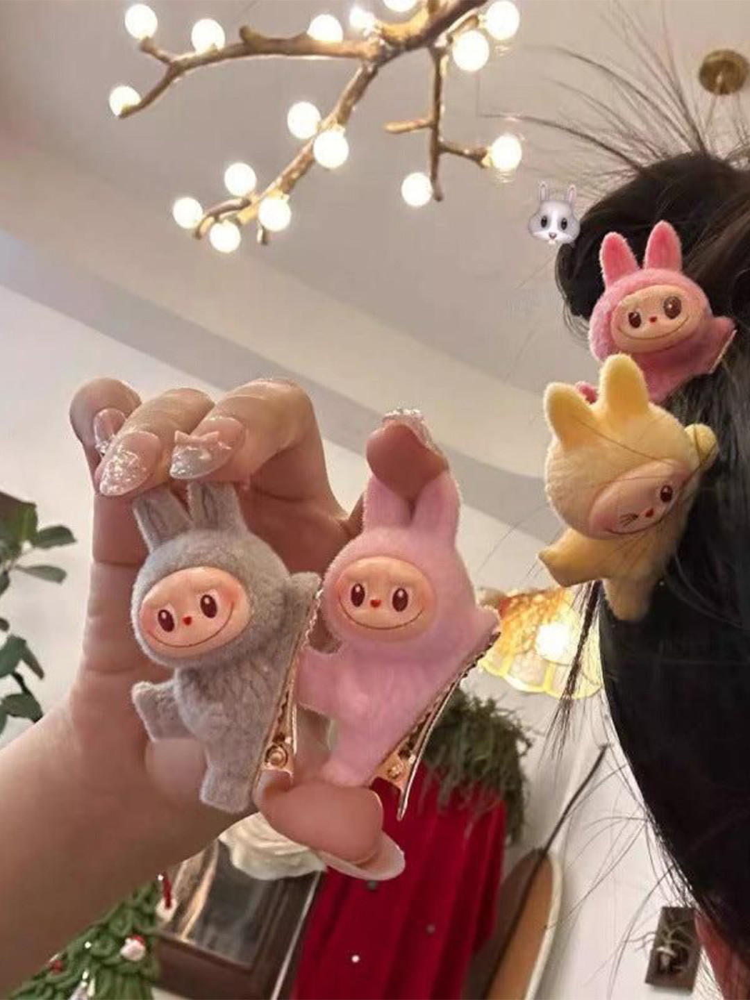 Radhya Accessories Women Set of 2 Labubu Hair Clips