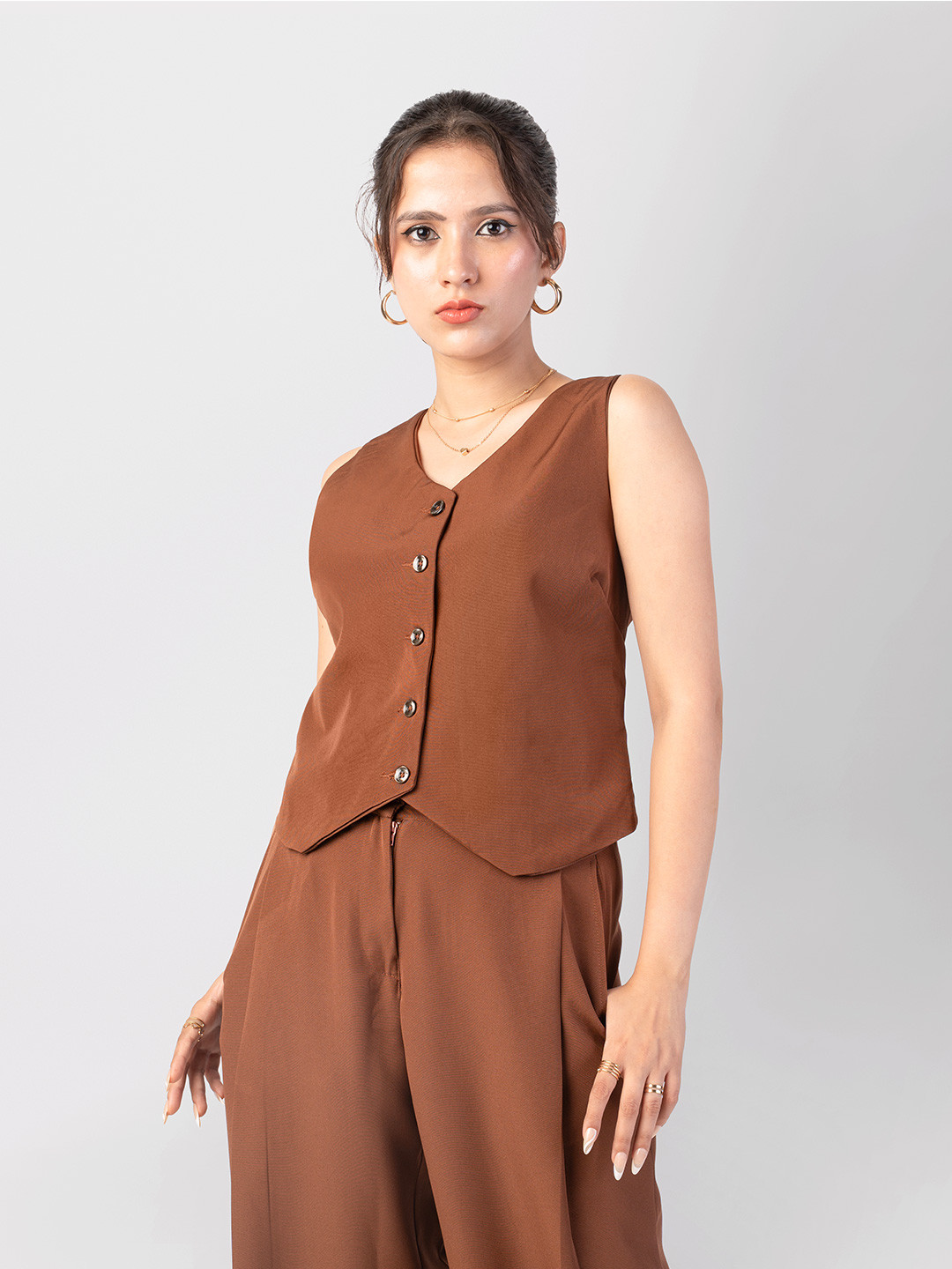 RareReach Mocha Mousse Formal Waistcoat