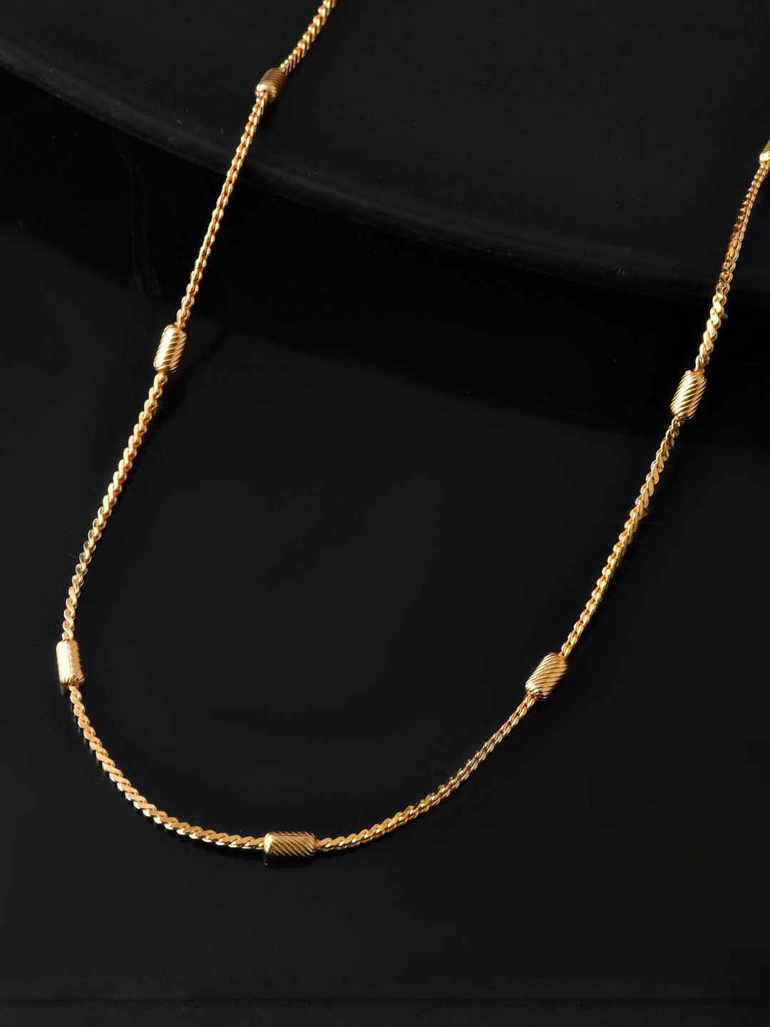 Jewels Nest Women Stainless Steel Gold-Plated Link Chain Minimal Chain