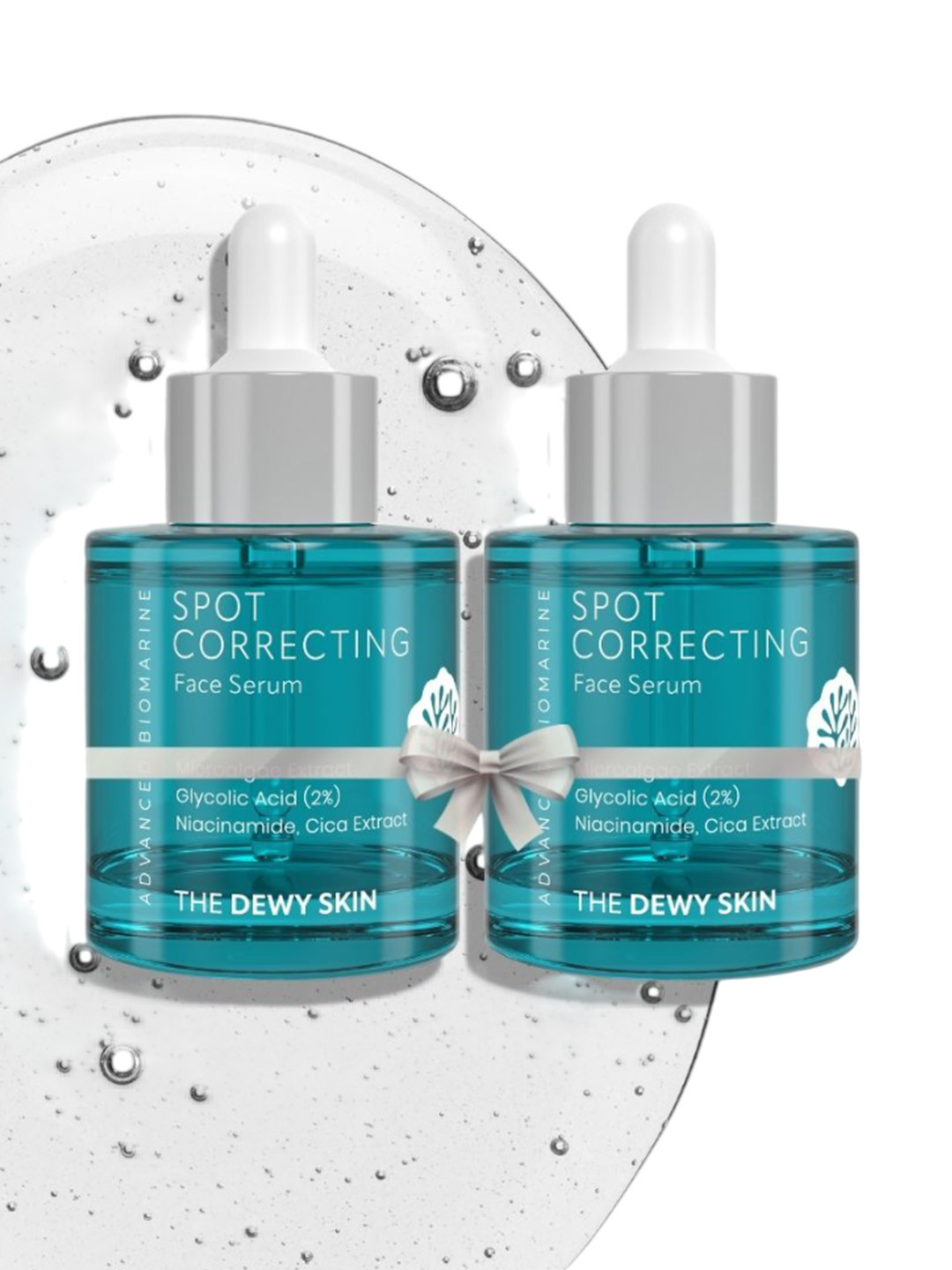 The Dewy Skin Set Of 2 Spot Correcting Serum With Glycolic Acid - 30 ml Each