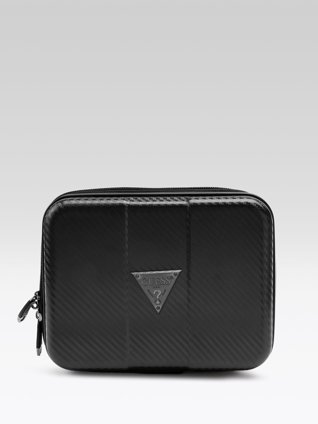 GUESS Textured Compact Hard Sided Cosmetic Case