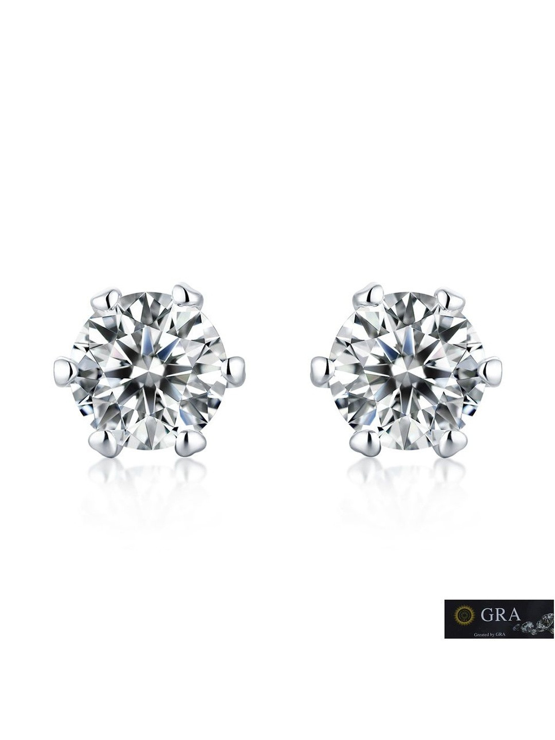 MYSTICFLAVIA Barcelona Solitaire MOISSANITE Queens Earrings
