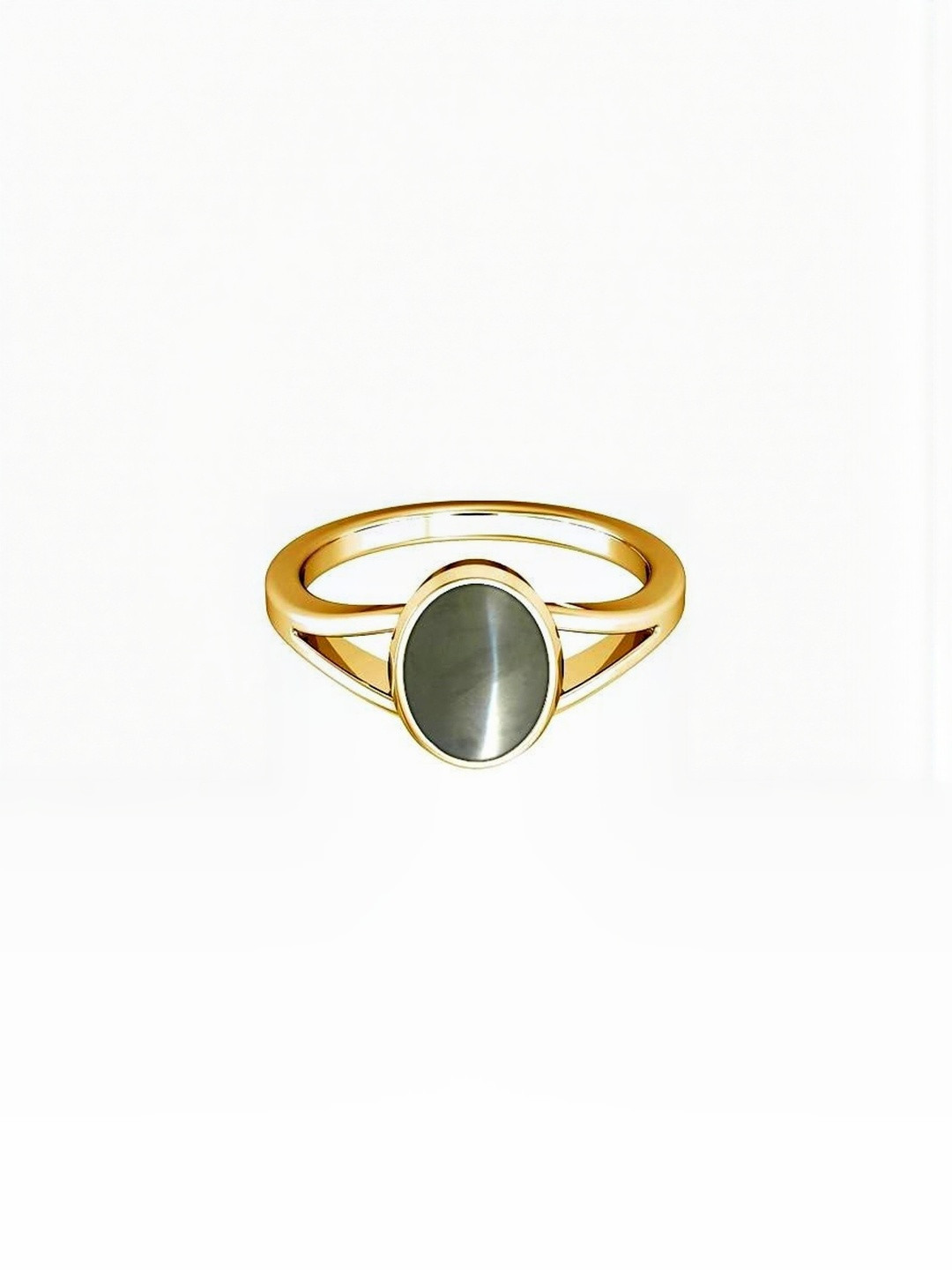 RAVIOUR LIFESTYLE Gold-Plated & Grey Brass Pearls Finger Ring