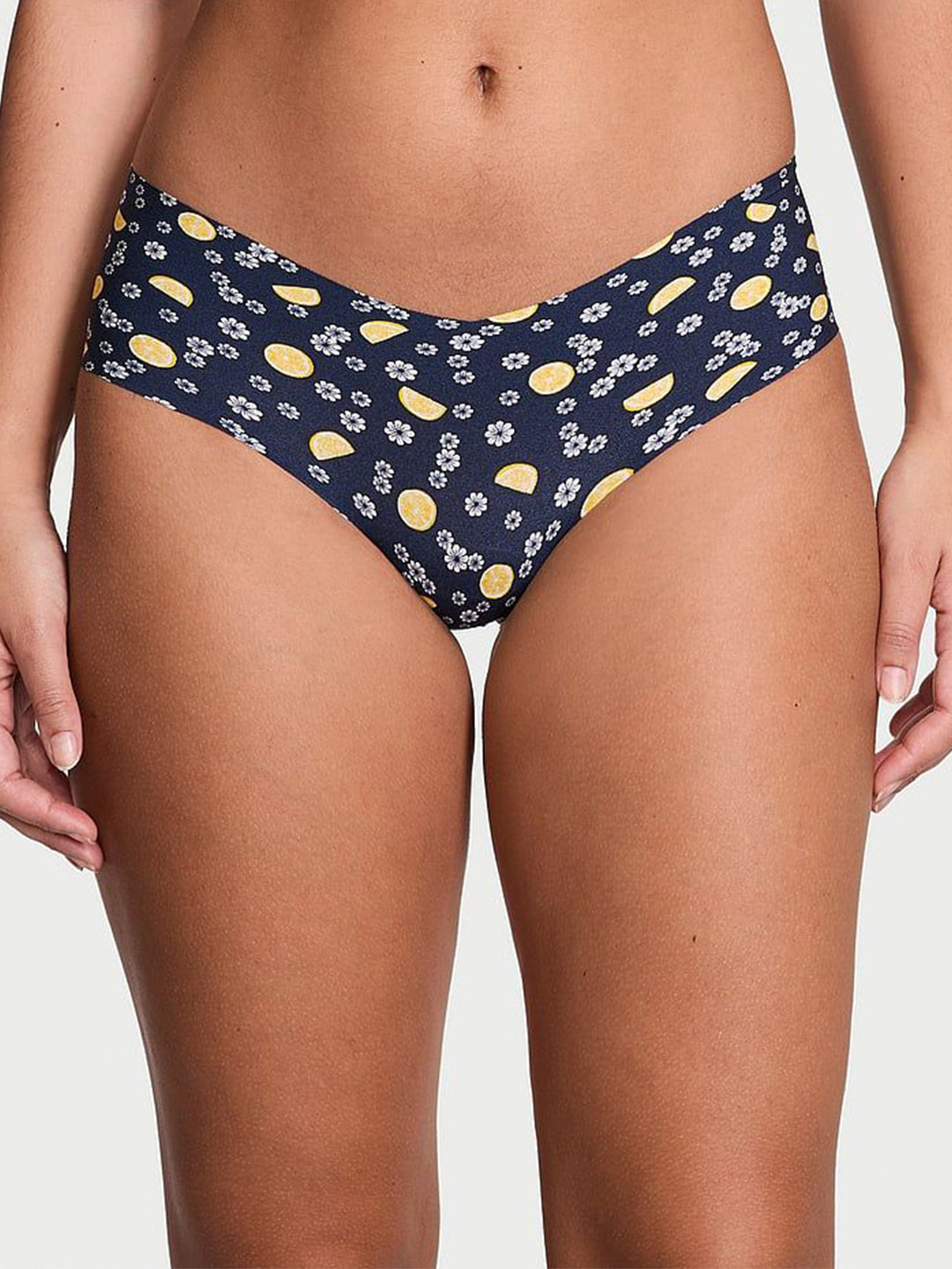 Victoria's Secret No-Show Woman Floral Printed Low Rise Hipster Briefs