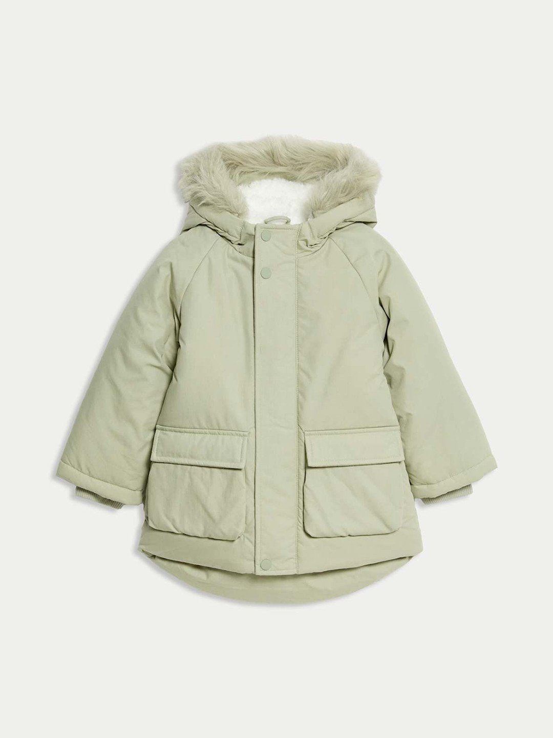 Marks & Spencer Girls Hooded Solid Parka Jacket