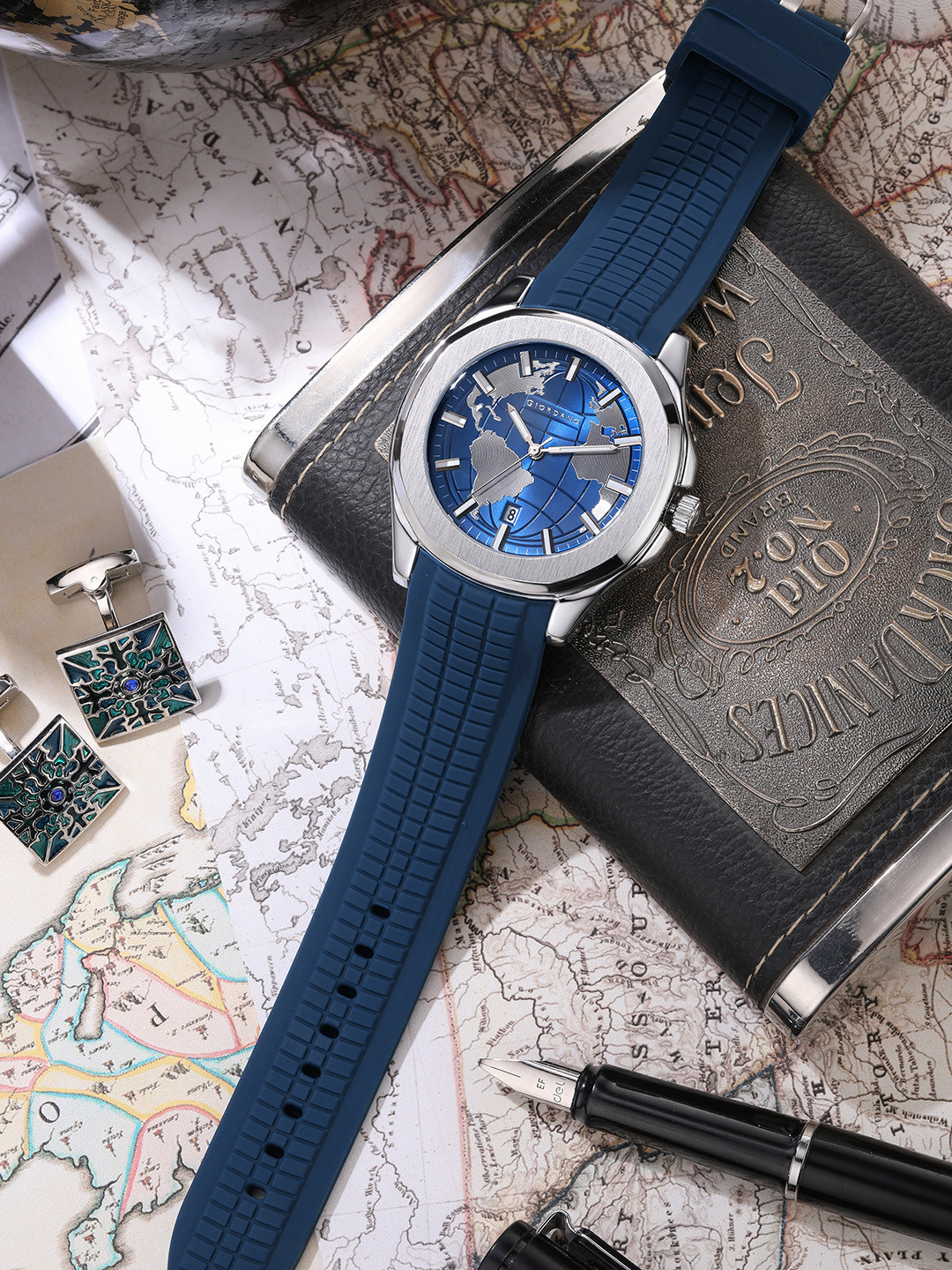 GIORDANO Men Patterned Dial & Straps Analogue Watch